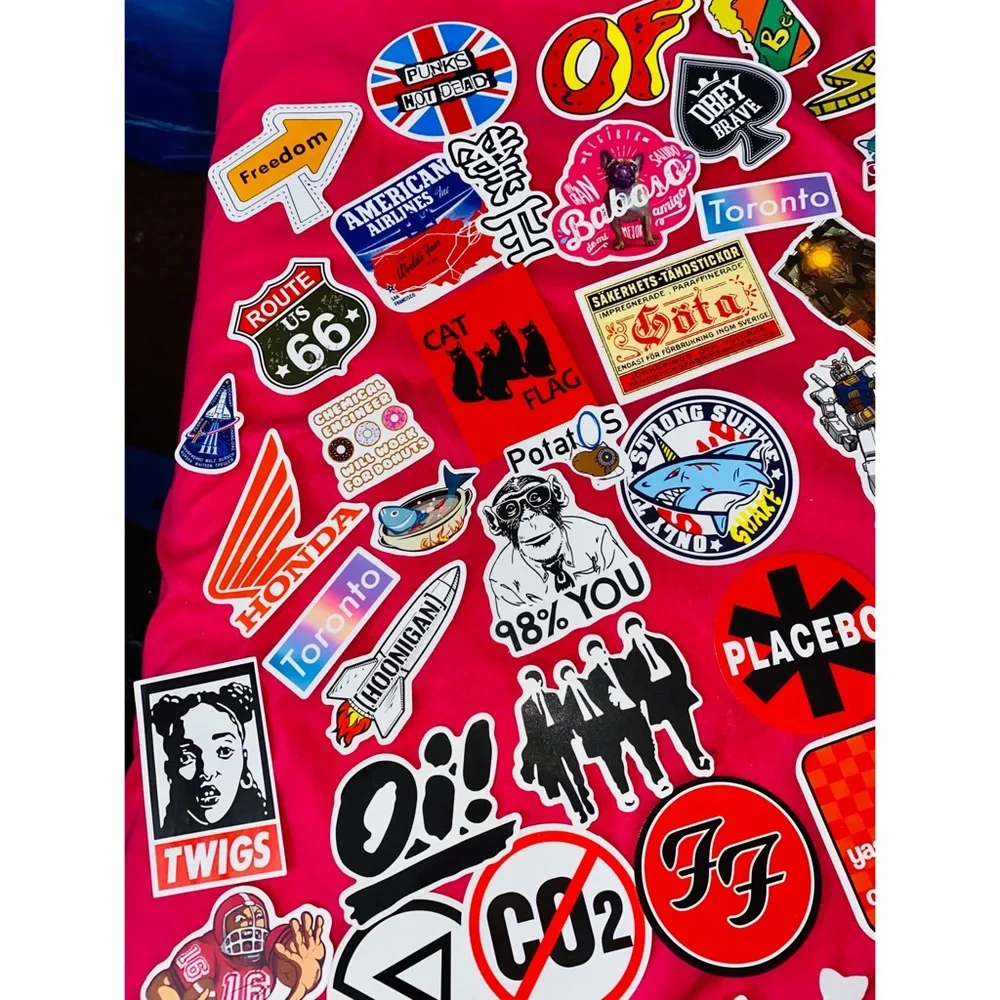 Lot of Mixed Random Water Bottle Laptop Fun & Cool Stickers